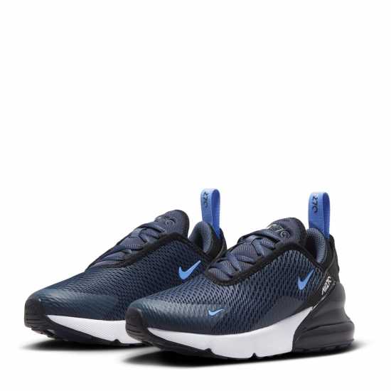 Nike Детски Маратонки Air Max 270 Childrens Trainers Черно/Кралско Детски маратонки