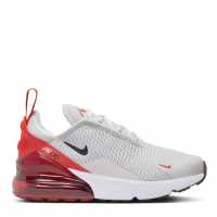 Nike Детски Маратонки Air Max 270 Childrens Trainers Сиво/червено 