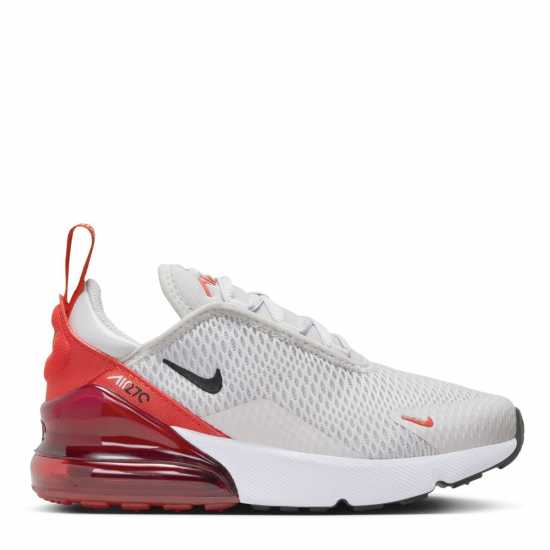 Nike Детски Маратонки Air Max 270 Childrens Trainers Сиво/червено 