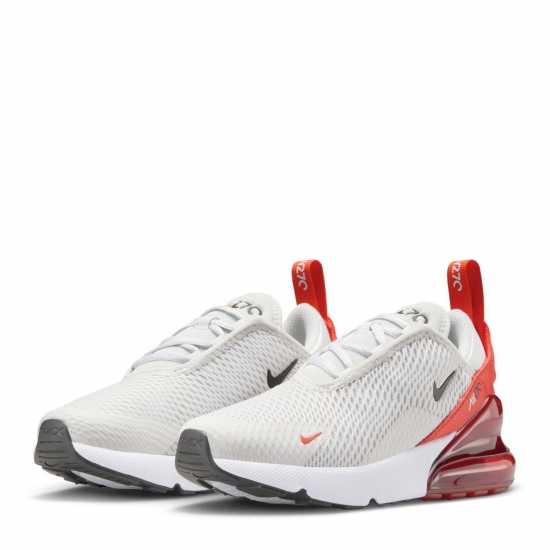 Nike Детски Маратонки Air Max 270 Childrens Trainers Сиво/червено 