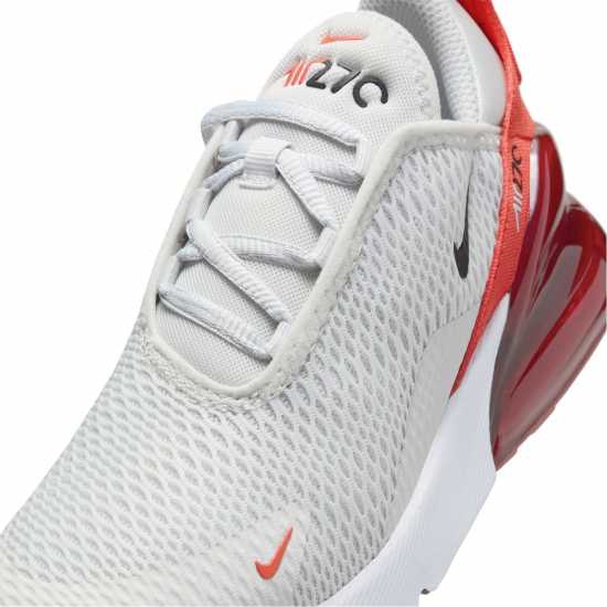 Nike Детски Маратонки Air Max 270 Childrens Trainers Сиво/червено 