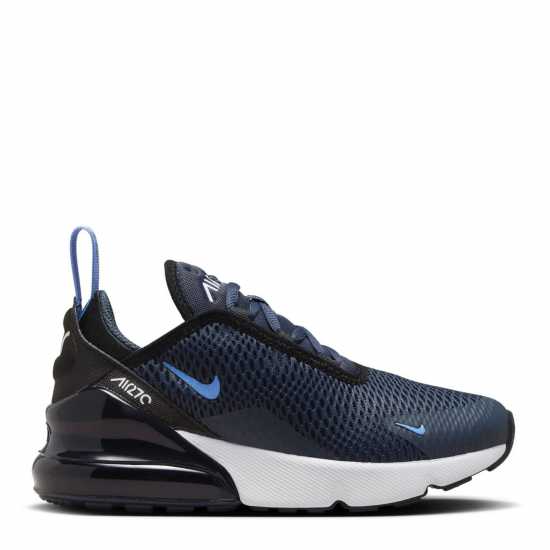 Nike Детски Маратонки Air Max 270 Childrens Trainers Сиво/Синьо 