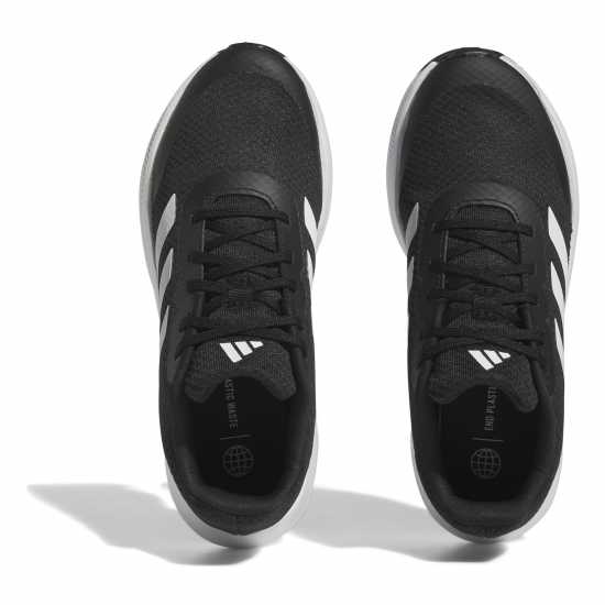 Adidas Маратонки За Бягане Момчета Run Falcon 3 Junior Boys Running Shoes Черно/Бяло Детски маратонки