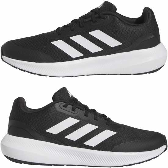 Adidas Маратонки За Бягане Момчета Run Falcon 3 Junior Boys Running Shoes Черно/Бяло Детски маратонки