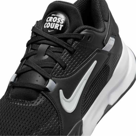 Nike Crosscourt Big Kids' Shoes Черно/Бяло Детски високи кецове