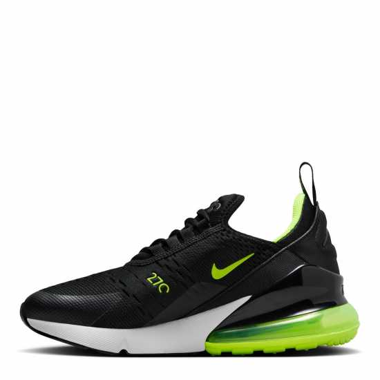 Nike Младежки Маратонки Air Max 270 React Junior Trainers Черно/Волт 