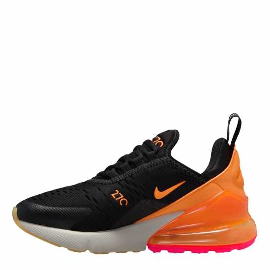 Nike Младежки Маратонки Air Max 270 React Junior Trainers Черно/Оранжево 