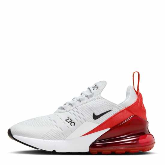 Nike Младежки Маратонки Air Max 270 React Junior Trainers Сиво/червено Детски маратонки