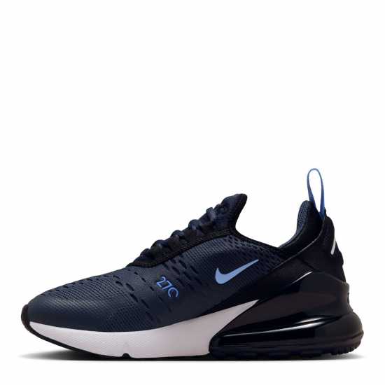 Nike Младежки Маратонки Air Max 270 React Junior Trainers Сиво/Синьо 