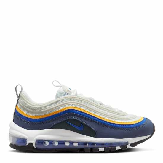 Nike Младежки Маратонки Air Max 97 Junior Trainers Бяло/Синьо/Синьо 