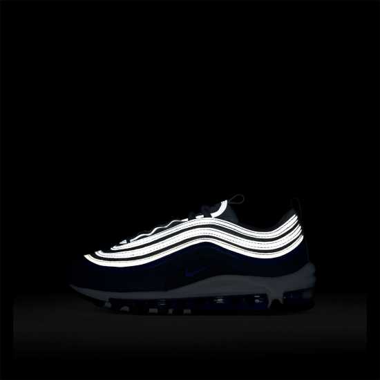 Nike Младежки Маратонки Air Max 97 Junior Trainers Бяло/Синьо/Синьо 