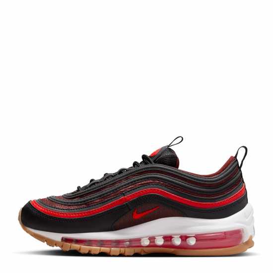 Nike Младежки Маратонки Air Max 97 Junior Trainers Черно/Червено 