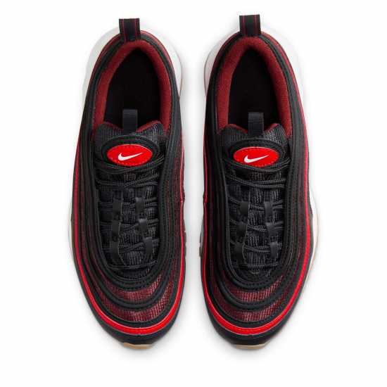 Nike Младежки Маратонки Air Max 97 Junior Trainers Черно/Червено 