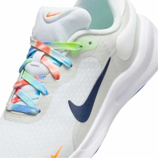 Nike Revolution 7 Big Kids' Shoes Бяло/Морско синьо Детски високи кецове