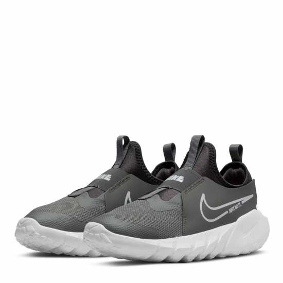 Nike Flex Runner 2 Trainers Junior Boys Сиво/Бяло Детски маратонки