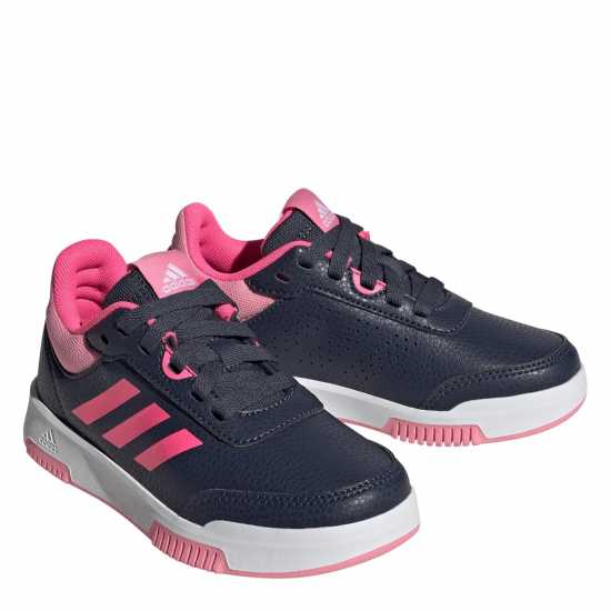 Adidas Средни Маратонки За Момичета Tensaur 3 Junior Girls Trainers Морско синьо/Розово Детски маратонки