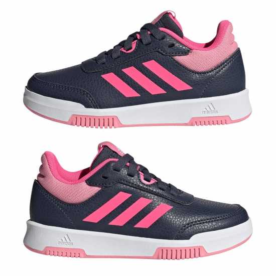 Adidas Средни Маратонки За Момичета Tensaur 3 Junior Girls Trainers Морско синьо/Розово Детски маратонки