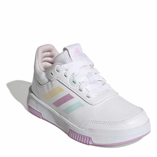 Adidas Средни Маратонки За Момичета Tensaur 3 Junior Girls Trainers Бяло/Розово Детски маратонки