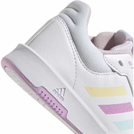 Adidas Средни Маратонки За Момичета Tensaur 3 Junior Girls Trainers Бяло/Розово Детски маратонки