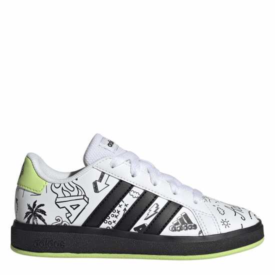 Adidas Маратонки Girls Grand Court Trainers Бял/Многоцветно Детски маратонки