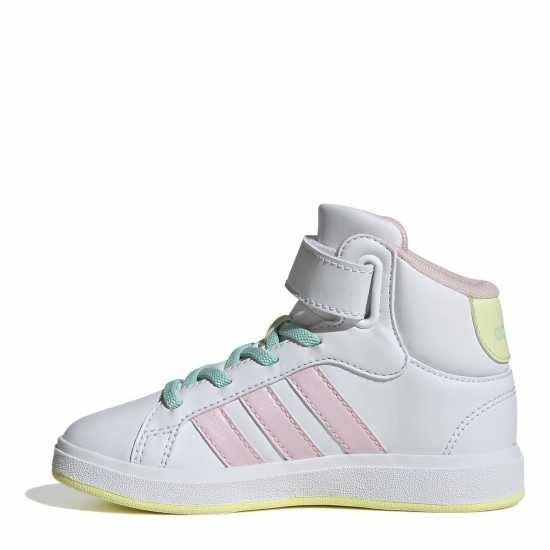 Adidas Маратонки Girls Grand Court Trainers Бяло/Розово Детски маратонки