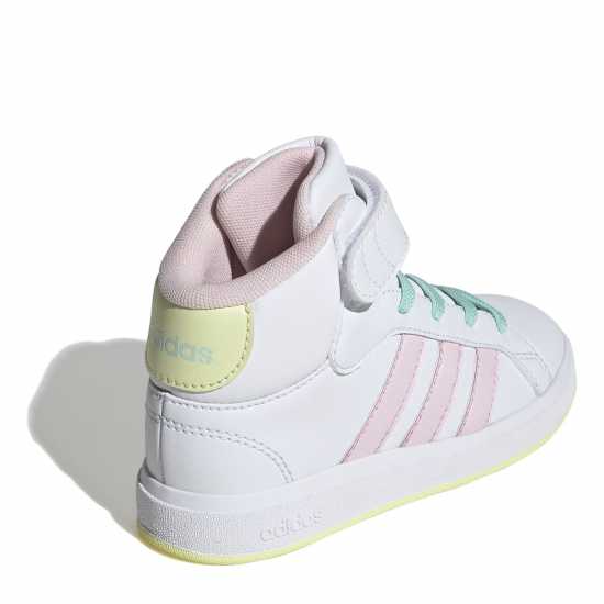 Adidas Маратонки Girls Grand Court Trainers Бяло/Розово Детски маратонки