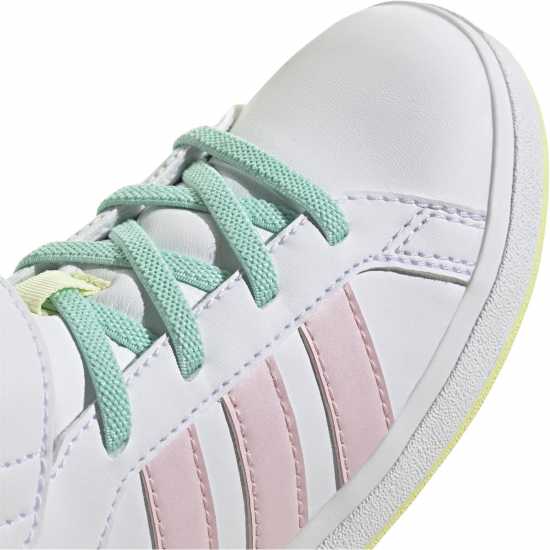 Adidas Маратонки Girls Grand Court Trainers Бяло/Розово Детски маратонки