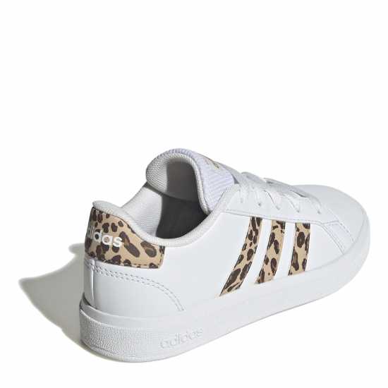 Adidas Маратонки Girls Grand Court Trainers Бяло/Животно Детски маратонки