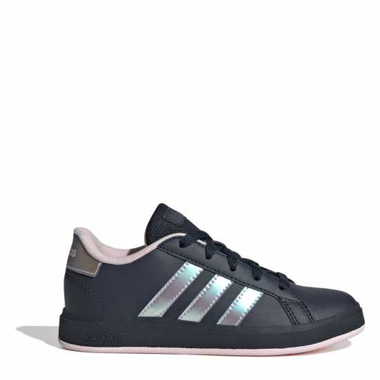 Adidas Маратонки Girls Grand Court Trainers Черно/Иридес Детски маратонки