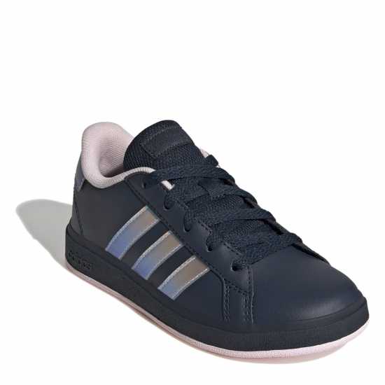 Adidas Маратонки Girls Grand Court Trainers Черно/Иридес Детски маратонки