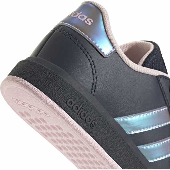 Adidas Маратонки Girls Grand Court Trainers Черно/Иридес Детски маратонки