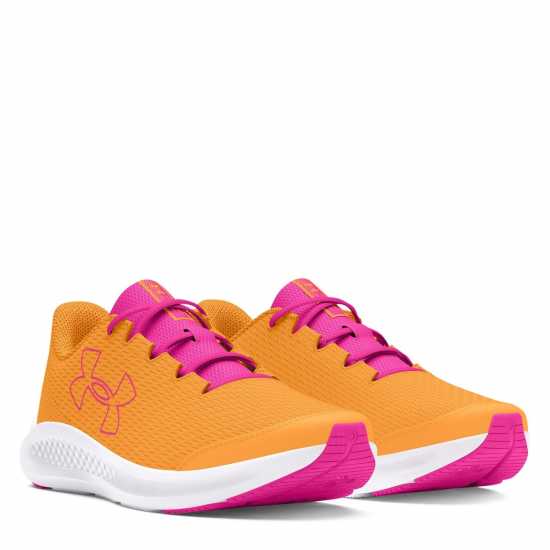 Under Armour Юношески Обувки Charged Pursuit 3 Big Logo Running Shoes Junior Girls  Детски високи кецове