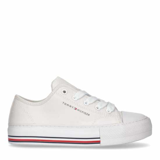 Tommy Hilfiger Tommy Low Lace Snkr Jn42 Бяло 100 Детски високи кецове