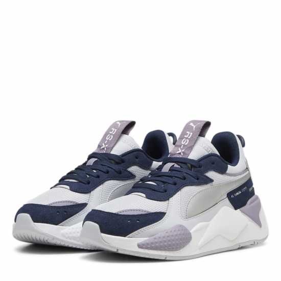 Puma Metallic Jr Сребро/Слива Детски маратонки