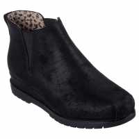 Skechers Ботуши С Ластик На Глезена Chill Wedge Chelsea Boots Girls Черно Детски ботуши