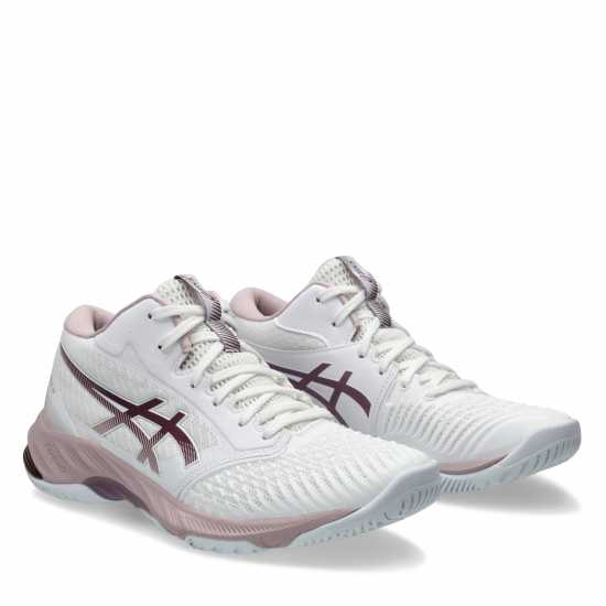 Asics Ballistic Ff Mt 3 Бяло / Водорасло роза Детски маратонки