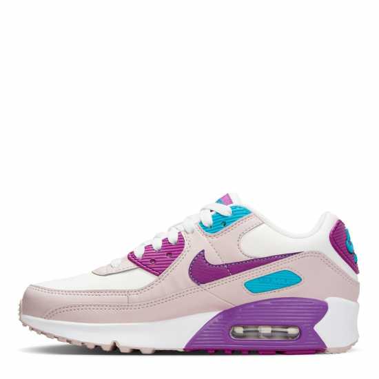 Nike Air Max 90 LTR Big Kids' Shoes White/Violet Детски маратонки