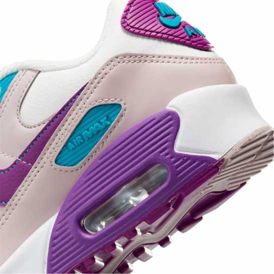 Nike Air Max 90 LTR Big Kids' Shoes White/Violet Детски маратонки