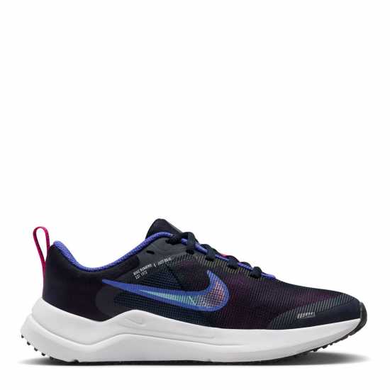 Nike Downshifter 12 Big Kids' Road Running Shoes Морско синьо/Розово Детски маратонки