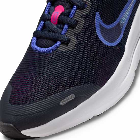 Nike Downshifter 12 Big Kids' Road Running Shoes Морско синьо/Розово Детски маратонки