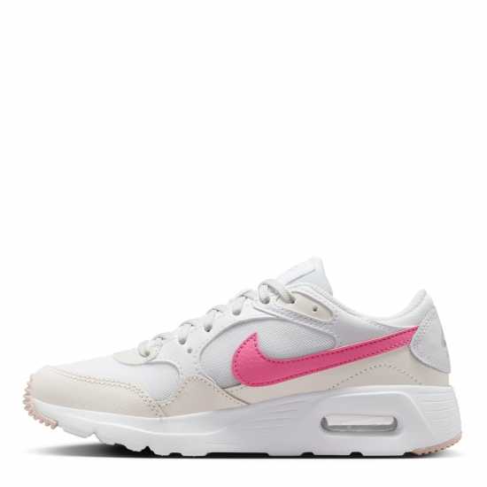 Nike Средни Маратонки За Момичета Air Max Sc Junior Girls Trainers Бяло/Розово 