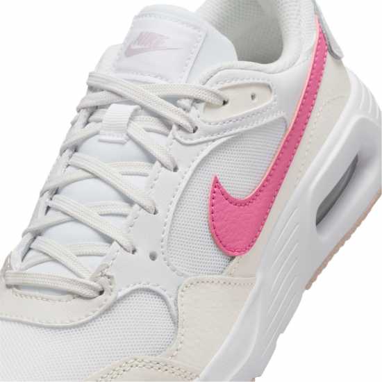 Nike Средни Маратонки За Момичета Air Max Sc Junior Girls Trainers Бяло/Розово 