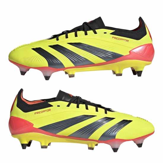 Adidas Predator Elite Sg Soft Ground Football Boots Boys Отбор Слънчево Жълто 