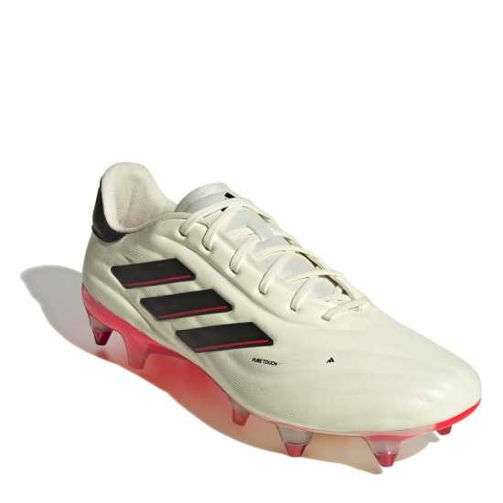 Adidas Copa Pure Ii Elite Juniors Soft Ground Football Boots Ivory/Core Blac 