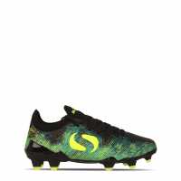 Sondico Blaze Childrens Fg Football Boots Черно/Зелено 