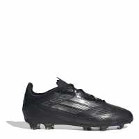 Adidas F50 Pro Childrens Firm Ground Football Boots Черно/сребро Детски футболни бутонки