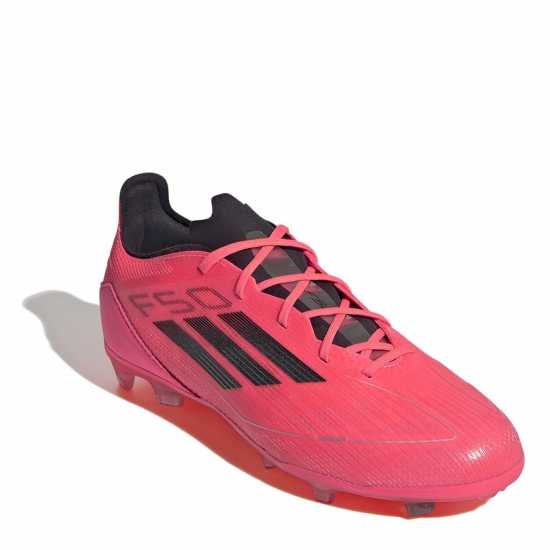 Adidas F50 Pro Childrens Firm Ground Football Boots Розово/Черно 