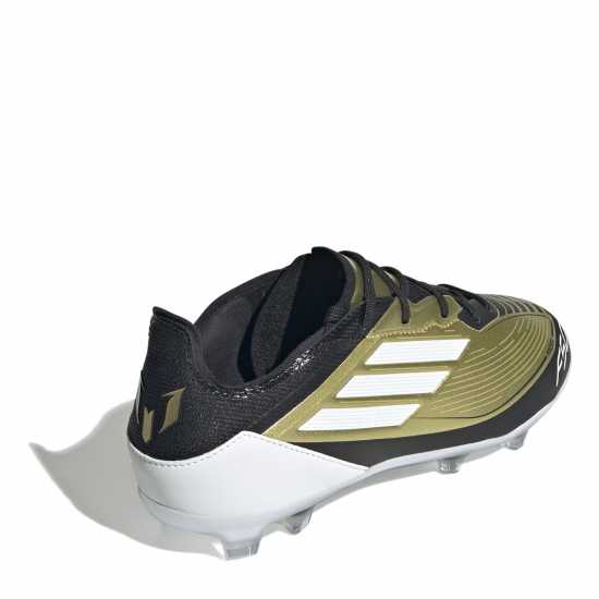 Adidas F50 Pro Childrens Firm Ground Football Boots Злато/Черно Детски футболни бутонки