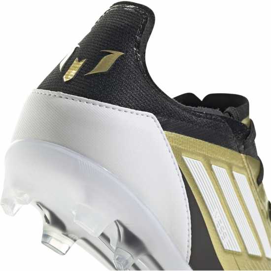 Adidas F50 Pro Childrens Firm Ground Football Boots Злато/Черно Детски футболни бутонки