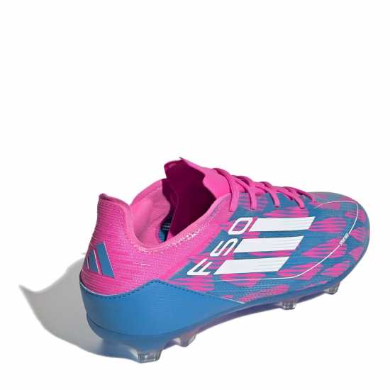 Adidas F50 Pro Childrens Firm Ground Football Boots Синьо/Розово Детски футболни бутонки